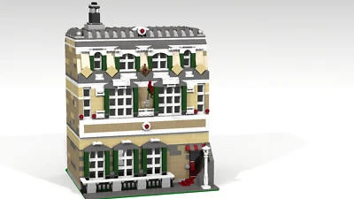 Lego MOC Modular City House PDF Instructions  - Photo 1/4