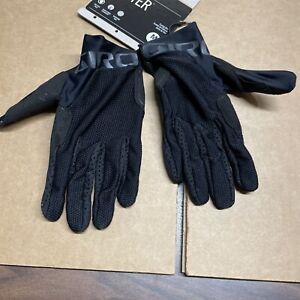 Giro Trixter black cycling gloves size medium 8  touch screen technology.
