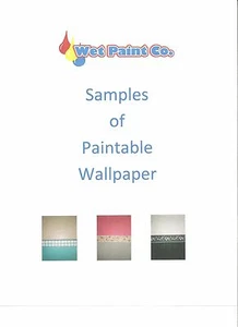 Samples of Paintable Wallpaper in Wet Paint Company Store - Picture 1 of 7