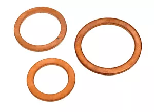 Lavadoras de cobre adecuadas para hilos BSPP 13,5 mm - 66 mm 1/4"" - 2"" BSP - Imagen 1 de 1