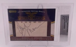 Earl Monroe 2009 Razor Sports Icons Update #1/1 Cut Autographed Single Card - Picture 1 of 3