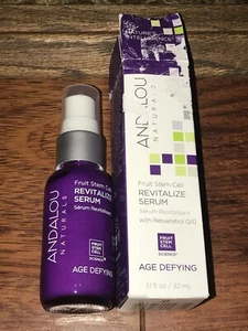 NEW - Andalou Naturals Fruit Stem Cell Revitalize Age Defying Serum, 1.1 Fl Oz - Picture 1 of 12