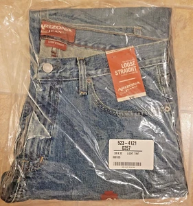 ARIZONA Blue Jeans - Men's W 33 x 32 - Loose Fit Straight Leg - NWT Retail $42 - Picture 1 of 7