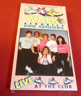 Walk Aerobics For Seniors - Live at the Club VHS  Leslie Sansone's - 1991 SEALED - Image 1 of 2
