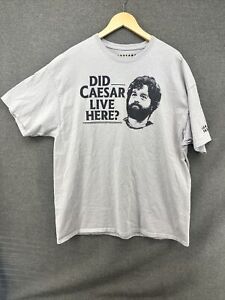 Grey The Hangover Movie "Did Caesar Live Here?" T-Shirt Caesars Palace, Size 2X