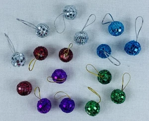 16 De colección. Mosaico de Vidrio Azulejos Disco Bola Adornos de Navidad, Pequeño 1" - Imagen 1 de 20