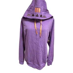 Pusheen Box Cat Bat Hoodie Sweatshirt Pullover Purple S Hoodie NWT Halloween  - Picture 1 of 11