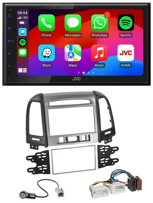 JVC Bluetooth 2DIN MP3 DAB USB Autoradio für Hyundai Santa Fe 3 Schalter 06-12 - Bild 1 von 4