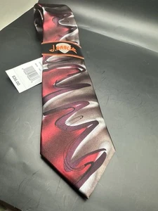 Corbata roja para hombre J. Garcia Floating Planes Collection Fifty Two Silk 57” - Imagen 1 de 8