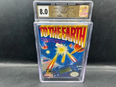 To the Earth Nintendo NES CGC 8.0 A+ FACTORY SEALED WATA VGA - Image 1 of 4