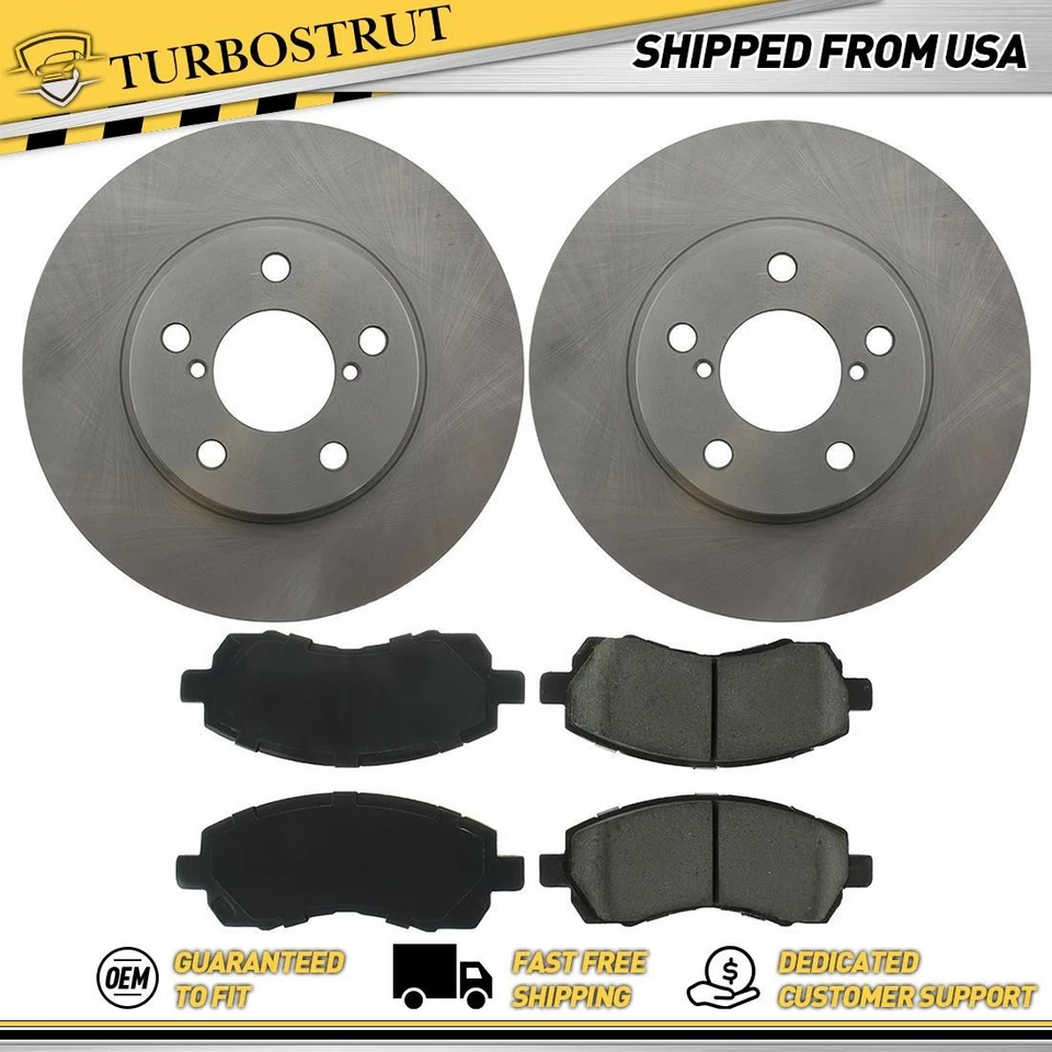 Kit de pastilhas de freio rotores de freio dianteiro OE para 1997 Subaru Impreza 1.8L - Imagem 1 de 1