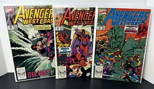 Lote de 3 Marvel Comics Avengers West Coast Edición #59, 60, 61 Junio Julio Agosto 1990 - Imagen 1 de 4