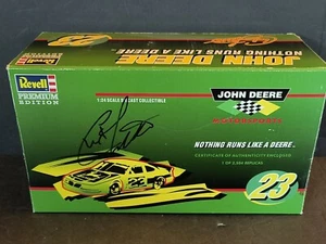 Revell 1:24 Scale 1996 john deere Chad Little #23 Nascar Diecast In Box Autograp - Picture 1 of 11