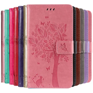 For OnePlus 11 12 12R Nord 4 CE4 Tree PU Leather Flip Wallet Case Case Cover - Picture 1 of 24