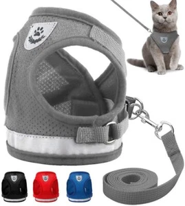Sumind Welpen/Katzen Geschirr und Leine Sets Ausbruchsicher Weich Mesh - Bild 1 von 8