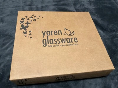 Juego de 6 tazas de té/expresso turco con platillos y cucharas cristales y perlas Foto 1 de 3