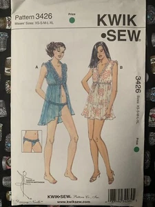 Sheer Nightgown & Panties Set Sewing Pattern~Sealed (XS-XL) Kwik Sew 3426 - Picture 1 of 2