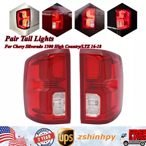 For 2016-2018 Chevy Silverado 1500 LTZ LED Tail Lights Assembly Driver+Passenger - Foto 1 di 18
