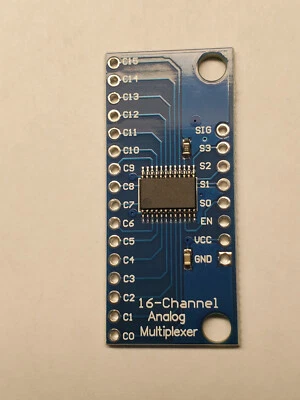 Multiplexor digital analógico de 16 canales CD74HC4067 para placas de desarrollo Foto 1 de 2