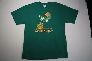 Camisa Día de San Patricio Adulto Grande Verde "Lo que está al final de tu arco iris para hombre - Imagen 1 de 16