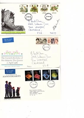 Royal Mail fdc 1986-1988 13 covers (mb23 - Image 1 of 4