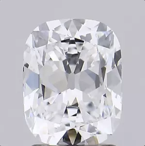 1.62 CT Old Mine Cushion Cut Lab Grown Diamond For Engagement Ring D-VVS2 IGI - Picture 1 of 2