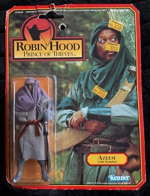 Figura de acción Kenner Robin Hood Príncipe de los Ladrones Azeem con cimitarra Foto 1 de 2