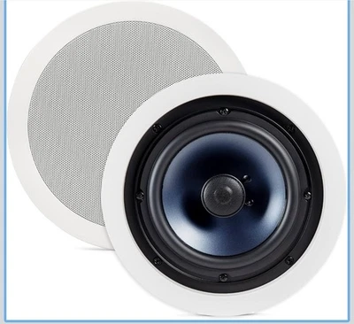 Par de altavoces redondos de techo de 2 vías Polk Audio RC60i de 6,5" paquete de 2 nuevas caja abierta Foto 1 de 4