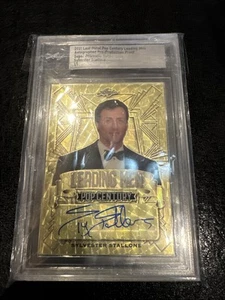 2021 Foglia Pop Century Sylvester Stallone Piombo Uomo Auto Prismatico Oro 1/1 - Foto 1 di 4