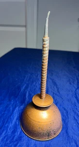 Vintage 8" Premier Thumb Pump Oiler Oil Can Brass tone flexible spout - Picture 1 of 5