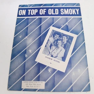 On Top of Old Smoky Piano Voice Sheet Music Fred Barovick 1951 Lewis - Picture 1 of 5