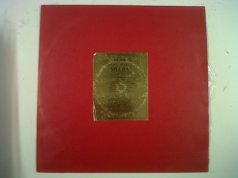 LP DAME NELLIE MELBA an hitoric recording - Image 1 of 1