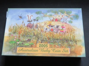 Australia.. 2005 "Baby" Proof Set.. 6 Coins & Medallion.. Cased - Picture 1 of 5