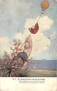 c.1906 Orsi di Roosevelt che lasciano il palloncino #7 cartolina politica - Foto 1 di 2
