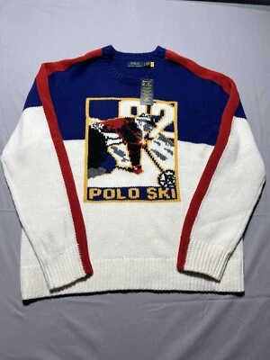Polo Ralph Lauren Vintage POLO Ski Wool Blend Sweater Men’s Sz XL Retail $398 - Image 1 of 4