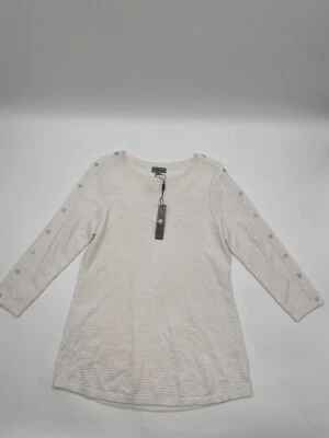 Suéter Pullover Joseph A Embellecido Para Mujer Grande Blanco Calce Ajustado Ropa Informal Foto 1 de 4