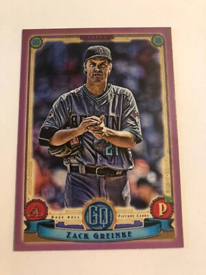 Zack Greinke 2019 Topps Gypsy Queen Purple Parallel Card #62 Diamondbacks - Image 1 of 2