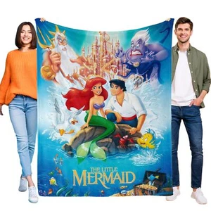 The Little Mermaid Blanket Soft Bed Sofa Throw Cozy Lightweigh Birthday Gift - Picture 1 of 14