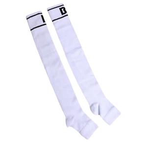DOLCE & GABBANA Socks White Cotton DG Logo Print Open Toe Men One Size 120usd - Picture 1 of 4
