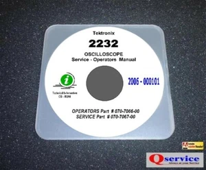 Servicio de osciloscopio Tektronix TEK 2232 + CD manual de operaciones con diagramas A3 de 17""x11 - Imagen 1 de 1
