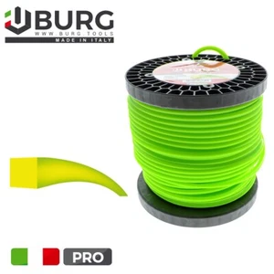 FILO PER DECESPUGLIATORE quadro 4 MM BOBINA 2,5 KG TAGLIAERBA CAVO MATASSA - Foto 1 di 4