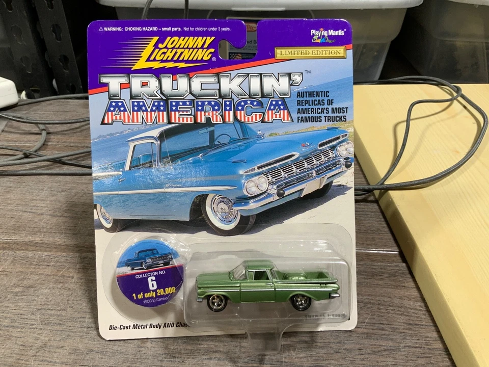Johnny Lightning Truckin' America 1959 Chevy El Camino verde 6 Foto 1 de 1