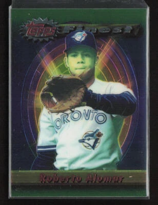 1994 Topps Superstar Samplers Finest #205 Roberto Alomar Toronto Blue Jays - Image 1 of 2