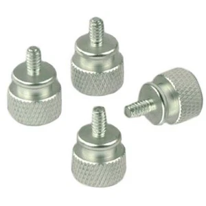 4 pièces vis moletées pour boîtier vis à pouce argent - Photo 1/1