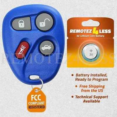 Keyless Entry Remote for 2001 2002 2003 2004 2005 Pontiac Grand Am Car Key Blue Foto 1 de 4