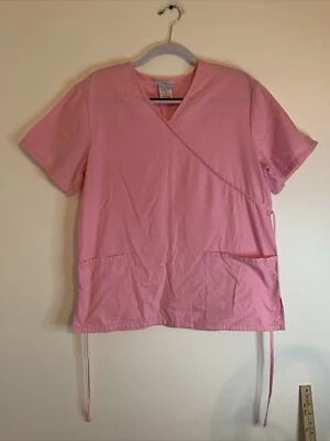 SB Scrubs Pink Mock Neck Scrub Top Medical Uniform Medium - Image 1 of 4