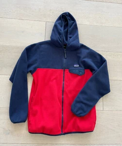 Patagonia Kids Lightweight Snap-T Fleece Hoody Jacket Size LARGE (12) - Picture 1 of 4
