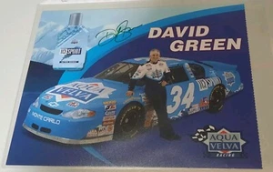 David Green Aqua Velva Ice Sport Auto Signed Hero Card Nascar Racing - Picture 1 of 3