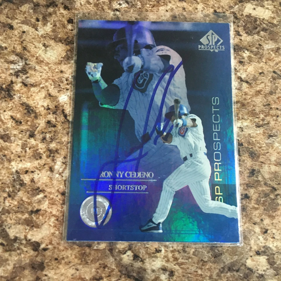 Ronny Cedeno Signed 2004 Upper Deck SP Prospects Rc Chicago Cubs - Image 1 of 1