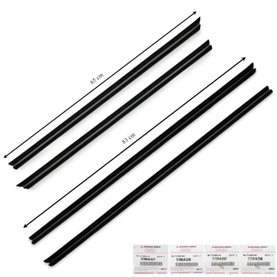 Set 4Dr Inner Weatherstrip Door Belt For Mitsubishi Mirage Space Star 2012 2018 - Image 1 of 4